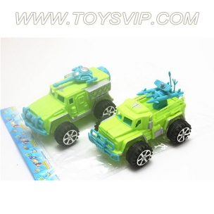 Solid color inertia military vehicle