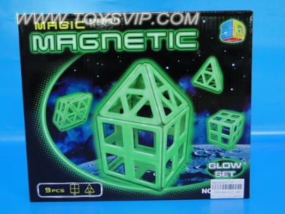 Glow Variety magnet blocks (9PCS)