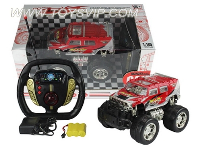 1:18 four-way gravity sensing steering wheel remote control Hummer