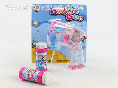 Electric bubble gun (with 4 lights)