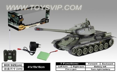 Russian T-34 tanks, remote control (including electricity)