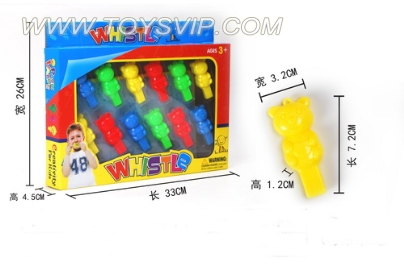 Cartoon bear type whistle