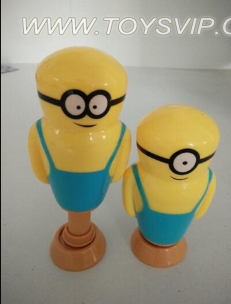 Small yellow people who bounce