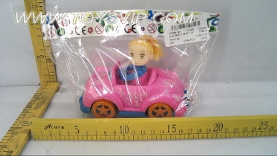 PULL cartoon car (with bells)