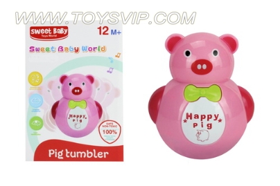 Light music tumbler piggy