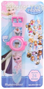 24 Movies projection electronic watches ice princess