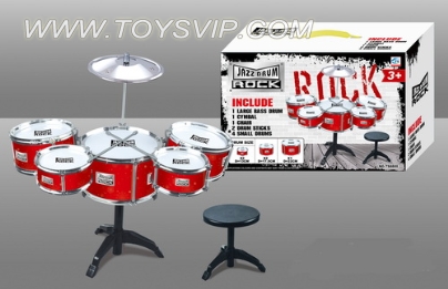 5 Plating drums drum set with chair