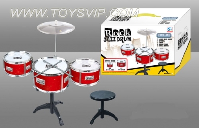 3 Plating drums drum set with chair