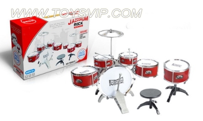 6 Plating drums drum set with big chair