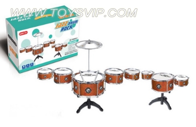 Electroplating drums -8 big drum set, strapless chair