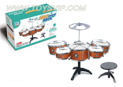 5 Plating drums drum set with chair