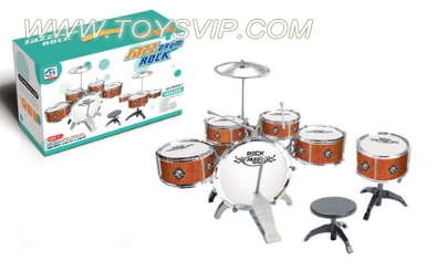 6 Plating drums drum set with big chair