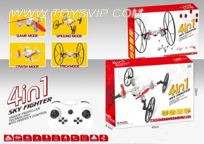 Quadrocopter aircraft