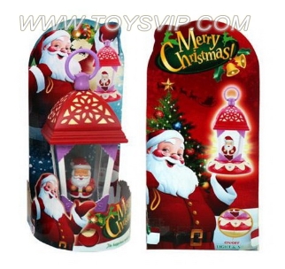 Santa Claus lantern (with light and music)