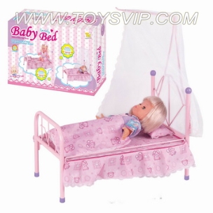 16 '+ 4 acoustic wadding doll iron cot