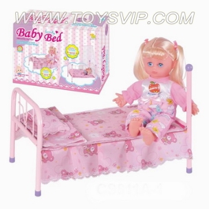 16 '+ 4 acoustic wadding doll iron cot