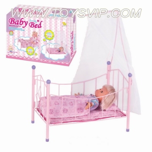 16 '+ 4 acoustic wadding doll iron cot