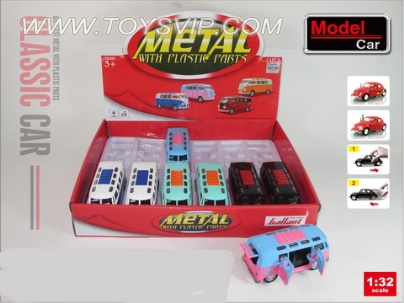 1:32 alloy bus (12PCS)