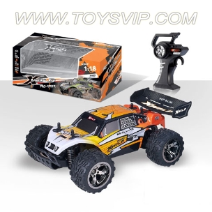 1:18 four-way high-speed remote control car (without packet of electricity)