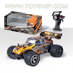 1:18 four-way high-speed remote control car (without packet of electricity)