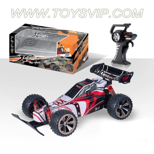 1:18 four-way high-speed remote control car (without packet of electricity)