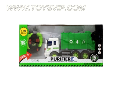 1:16 Stone remote control sanitation truck (with light. Pack USB charging)