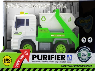 1:20 Inertia sanitation trucks (with sound and light)