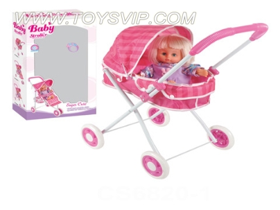 16 '+ 4 acoustic wadding doll baby stroller shade (EVA wheel)