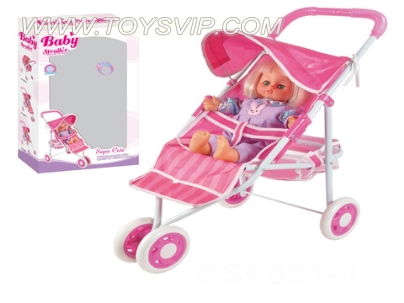 16 '+ 4 acoustic wadding doll baby stroller shade (EVA wheel)