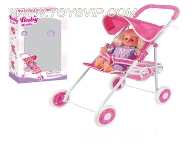16 '+ 4 acoustic wadding doll baby stroller shade (EVA wheel)