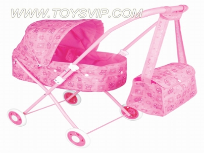 Baby Stroller sunshade + handbag (iron) EVA wheel