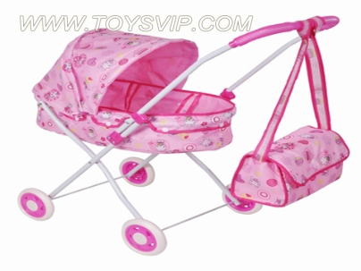 Baby Stroller sunshade + handbag (galvanized iron pipe) EVA Wheel