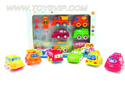 Cartoon car kit (truck / taxi / fire / ambulance / police) 6 installed