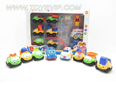 Cartoon car kit (truck / ambulance / police) 8 installed