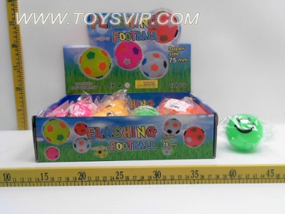 12 7CM flash elastic ball smiley