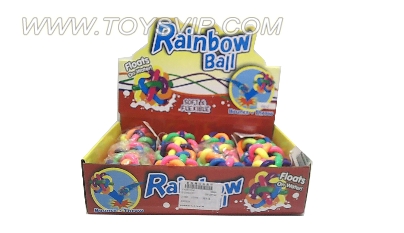 65mm fluorescent color rainbow ball