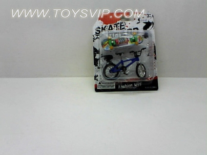 Plastic + alloy bicycle skateboard