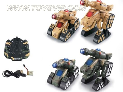 2.4G remote control robot deformation