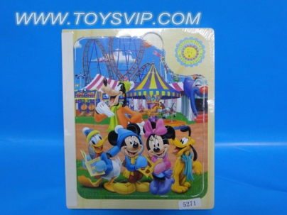 The wooden puzzle book a Disney 5