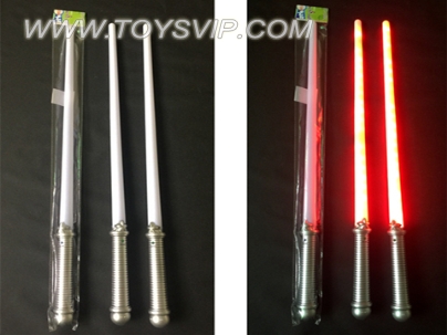 22 light laser sword handle spray silver paint (three models emitting)