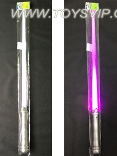 Colorful LED laser sword handle spray silver paint (three models emitting)