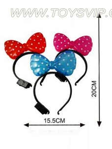 Bow hairpin (alternating red and blue light)