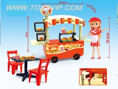 Hamburg snack car (19PCS)