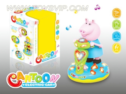 Pig young girl electric universal space vehicle