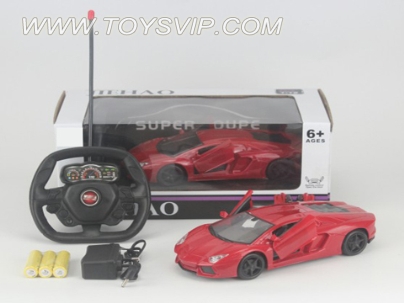 1:18 five-way automatic door remote control Lamborghini sports car steering wheel