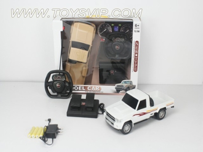 1:14 four-way Middle East pickup truck steering wheel remote control car pack pedal power