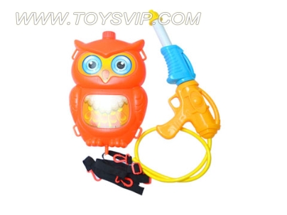 Double owl backpack water gun nozzle