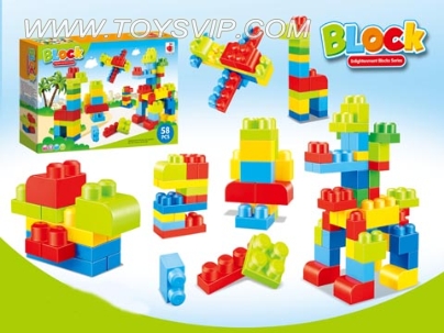 Large particles puzzle blocks (58 / PCS)