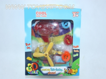 3D color clay (aircraft)