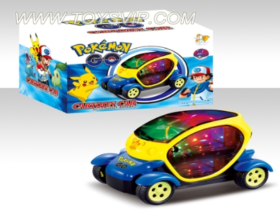 Pikachuu 3D lighting electric concept car (with music)